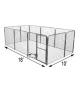 10' x 18' Basic Dog Kennel Pro (Galvanized)