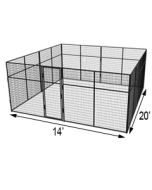 16' X 16' Basic 7' Tall Wire Kennel (Powder-Coated)