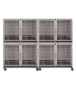 4 or 8 Unit Modular Powder Coated Cage Bank Kit