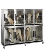 6 or 8 Unit Modular Stainless Steel Cage Bank Kit