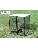 6' X 6' Complete 7' Tall Dog Kennel (Powder-Coated)