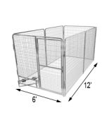 6' X 12' Basic Dog Kennel Pro (Galvanized)