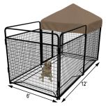 6' X 12' Complete Standard Kennel