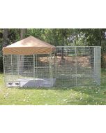 8' X 12' Ultimate Dog Kennel Pro (Galvanized)