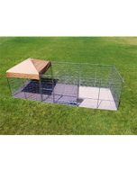 8' X 24' Ultimate Dog Kennel Pro (Galvanized)