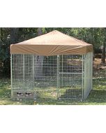 8' X 8' Complete PRO Kennel (Galvanized)