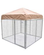6' X 6' Heavy Duty Canvas Kennel Top W/Roof Bars