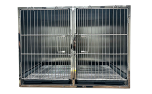 Large Modular Stainless Steel Cage Bank 
