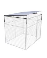 16’ X 6’ Inline Sloped Corrugated Metal Kennel/Run Roof