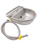 Stainless Steel Auto Water Bowl & Hose Hook Up
