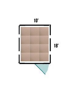 10' X 18' tile Kennel Flooring