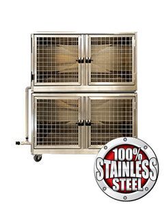 Quick N Clean Stainless Steel Cage Bank 2 or 4 Units
