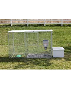 4' X 10' Ultimate K9 Condo PRO Dog Kennel & Cube Dog House
