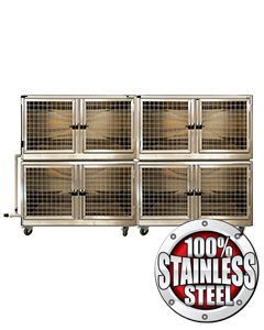 Quick N Clean Stainless Steel Cage Bank 4 or 8 Units