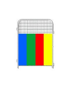 Single 4' X 6' Tall Kennel PRO Panel W/Colored Anti-Fight