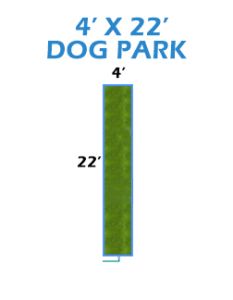 4' X 22' Dog Park System