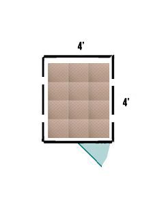 4' X 4' Tile Kennel Flooring 