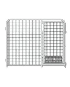 Single 8' X 6' Tall Kennel PRO Door Partition Panel 
