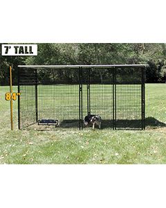 6' X 12' Complete 7' Tall Dog Kennel (Powder-Coated)