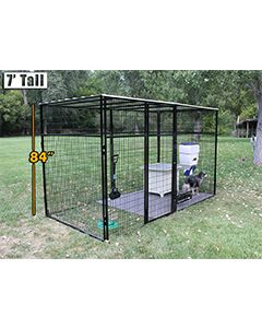 6' X 16' Ultimate 7' Tall Wire Kennel (Powdercoated)