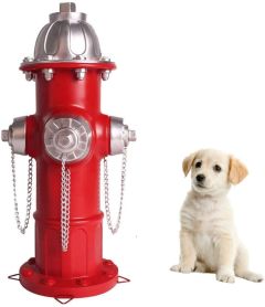  14.5 inch Tall Fire Hydrant with 4 Stakes, Puppy Pee Post Training 