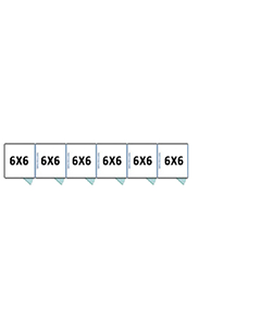 6' X 6' Multiple Standard Full Stall Dog Kennels x6