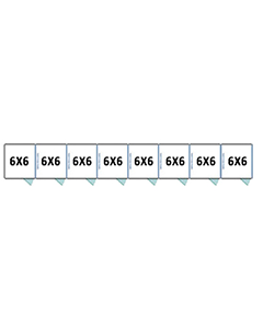 6' X 6' Multiple Standard Full Stall Dog Kennels x8