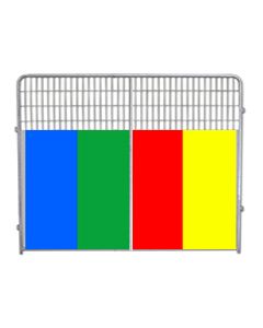 Single 8' X 6' Tall Kennel PRO Panel W/Colored Anti-Fight
