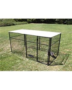 8' X 16' Complete 7' Tall Dog Kennel (Powder-Coated) 