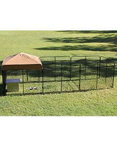 8' X 24' Complete Standard Kennel (Powder-Coated)