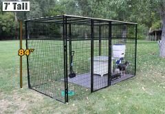 8' X 12' Ultimate 7' Tall Wire Kennel (Powdercoated)