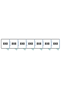 8' X 8' Multiple Standard Full Stall Dog Kennels x7