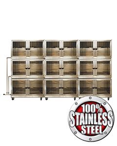 Quick N Clean Stainless Steel Cage Bank 9 or 18 Units