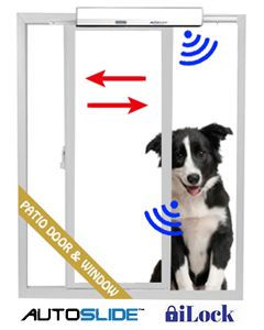 iLock Locking Auto Slide Smart Tag Pet Door (For Sliding Doors & Windows)