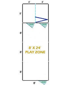 8' X 24' Basic Playzone W/Multiple 4' X 8' PRO Folding Dog Kennels X2	