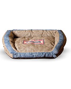 Bolster Plush Dog Bed 