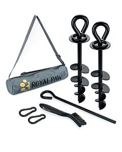 Dog Tie Out Stake - Heavy Duty Dog Anchor for Large Dogs up to 210 lbs