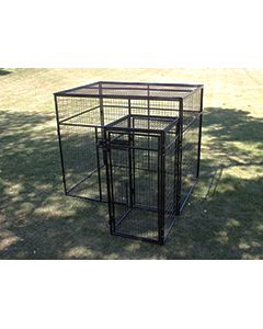 6' X 8' Fully Enclosed 7' Tall Wire Cage 