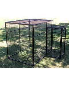 6' X 6' Fully Enclosed 7' Tall Wire Cage 