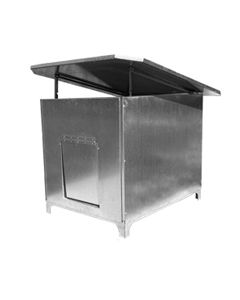 XXL Heavy Duty Galvanized Metal Large Breed Dog House Den (Clearance) (FULLY ASSEMBLED ONLY)