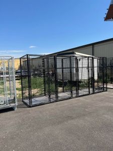 4' X 4' Multiple 7' Tall Full Stall Dog Kennels x4 (Clearance)