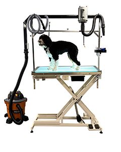 LED Lit Master Groomer Electric Lift Table (Accessory Package)