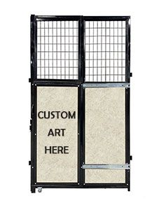 4' Luxury Wire-Top Art-Bottom Sliding Door 