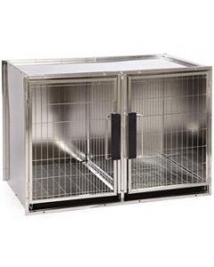 Large Modular Stainless Steel Cage Bank 
