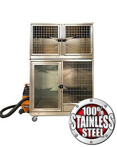 Quick N Clean Jumbo Bottom+Top Stainless Steel Cage Bank 2 Or 3 Units