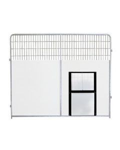 Single 8' X '6 Tall Kennel PRO Anti Fight Partition Panel & Transfer Door