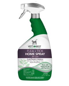 Natural Flea + Tick Home Spray for Cats (32 oz)