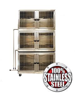 Quick N Clean Stainless Steel Cage Bank 3 or 6 Units