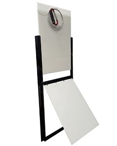 Wall Mounted 15" X 17" Vertical Sliding Dog Door & Weather Resistant Flap