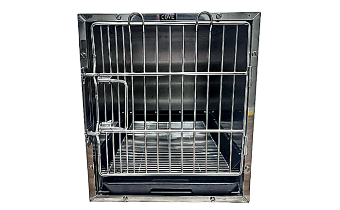 Dog Cageステンレス【used】在庫❶ Amazon.com - XWXLIJV Stainless Steel Dog Crate Heavy Duty Foldable